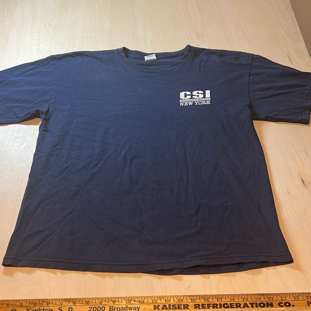 Vintage CSI‎ Las Vegas Crime Scene Investigation Men TV Promo T Shirt Size XL